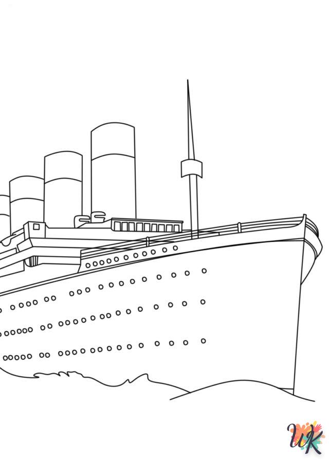 coloriage Titanic  en ligne pour enfant