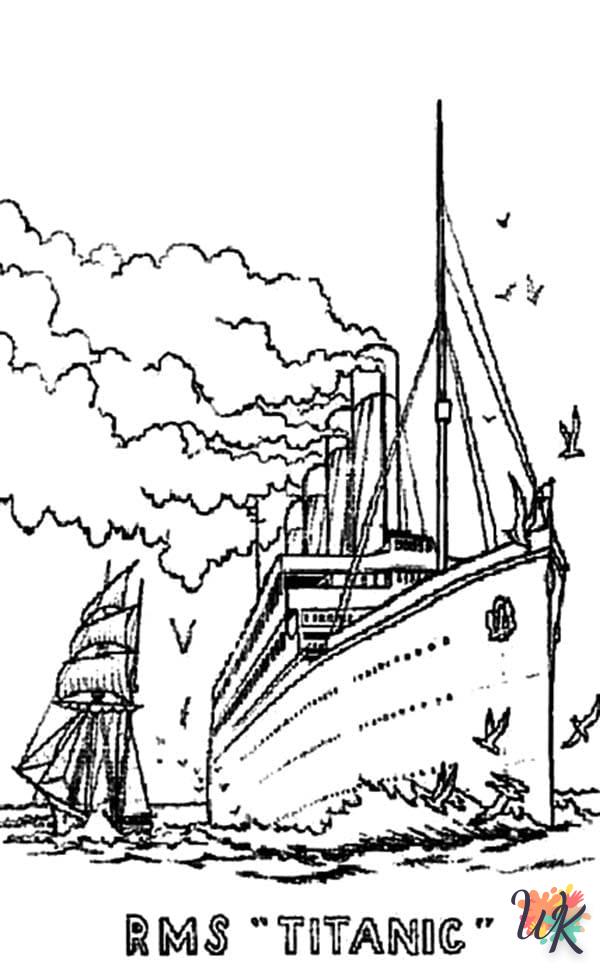 imprimer coloriage Titanic  pour enfant