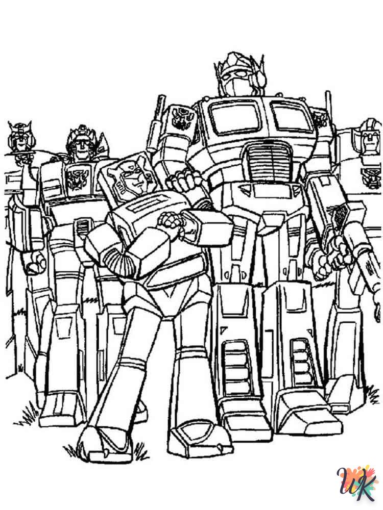 coloriage Transformers  pour enfant de 5 ans