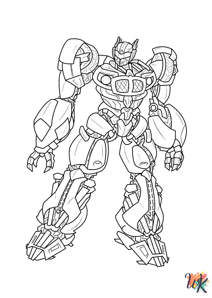 coloriage Transformers  à imprimer kawaii