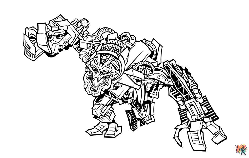 coloriage Transformers  pour enfant de 6 ans