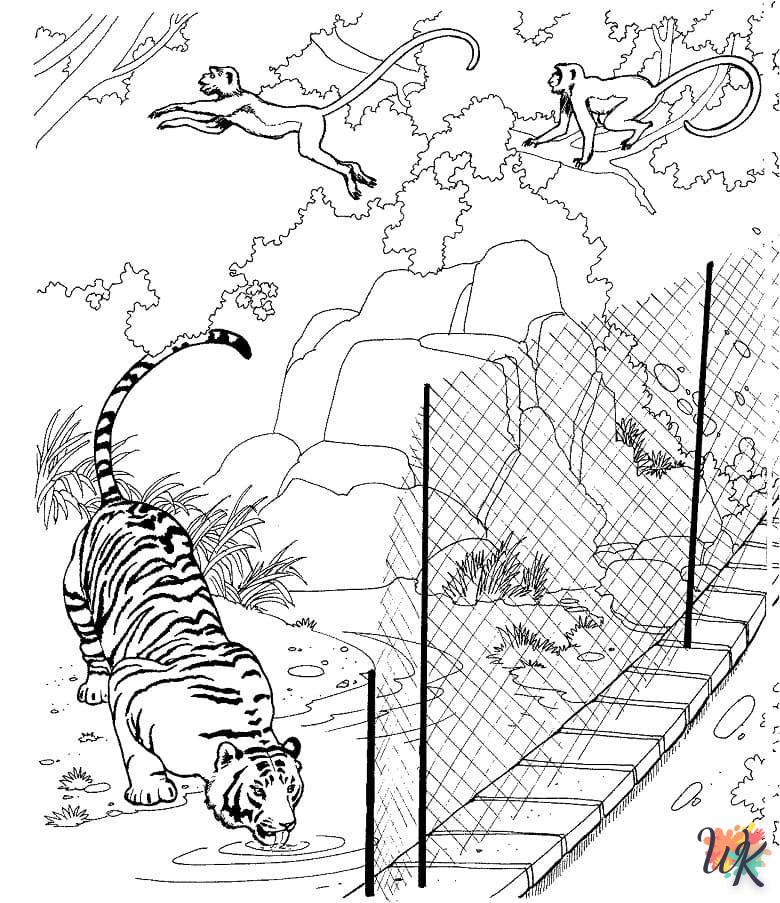 image pour coloriage Zoo  enfant