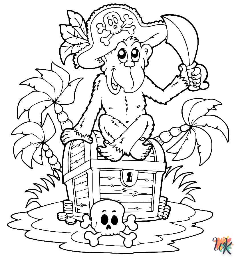 coloriage Pirates  gratuit à imprimer