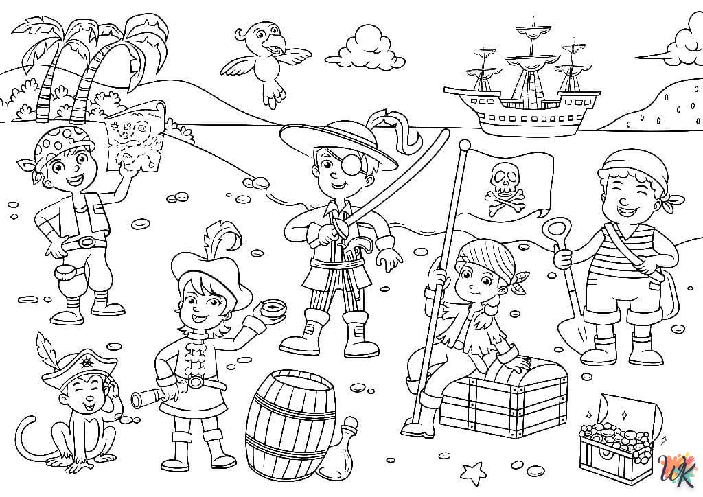 coloriage Pirates  pour enfant à imprimer