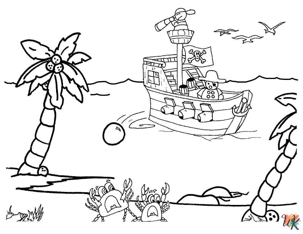 imprimer coloriage Pirates  pour enfant