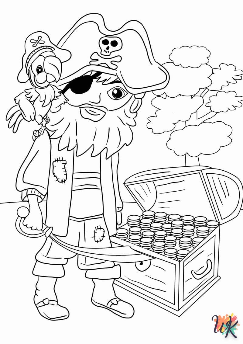 coloriage Pirates  pour enfants a imprimer gratuit