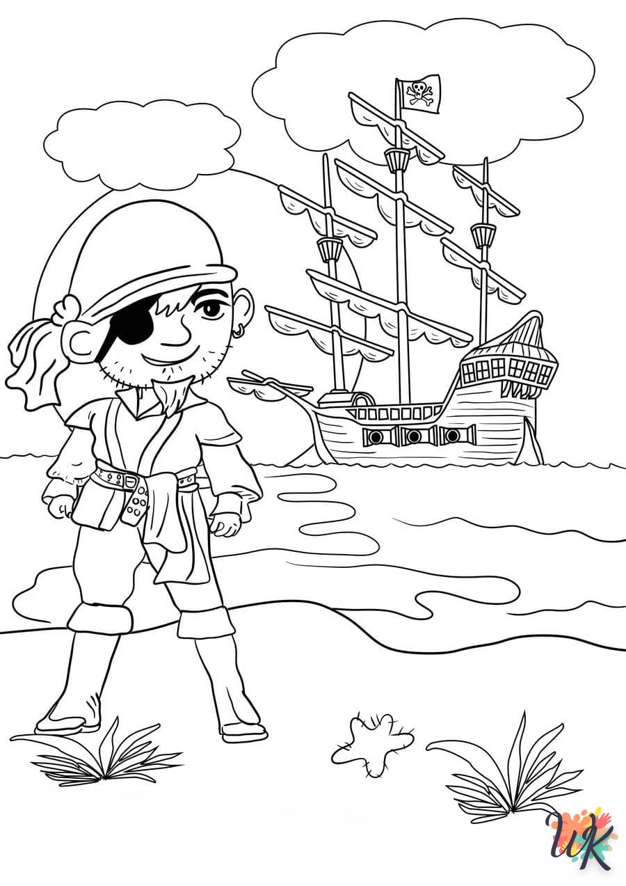 coloriage Pirates  a imprimer enfant 5 ans