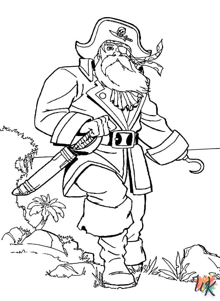 coloriage Pirates  en ligne à imprimer