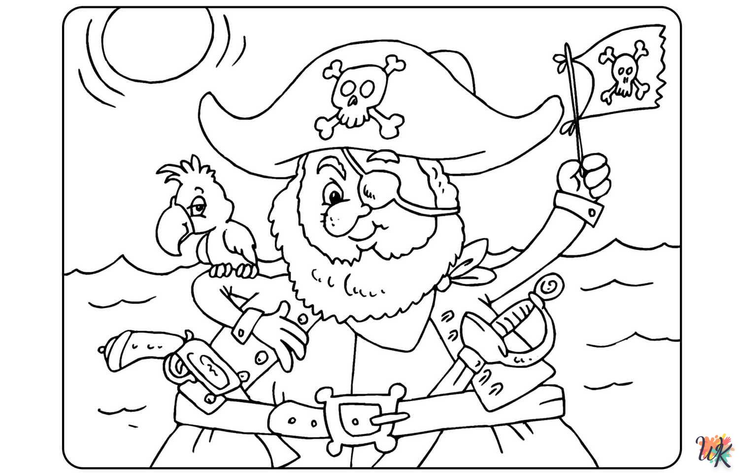 coloriage Pirates  gratuit en ligne