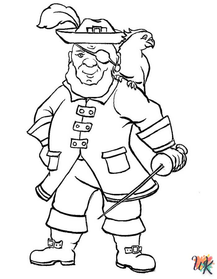 coloriage Pirates  à imprimer pour enfant de 12 ans