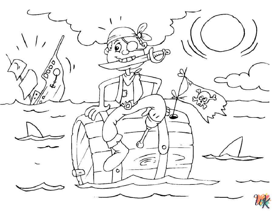 coloriage Pirates  de pour enfants