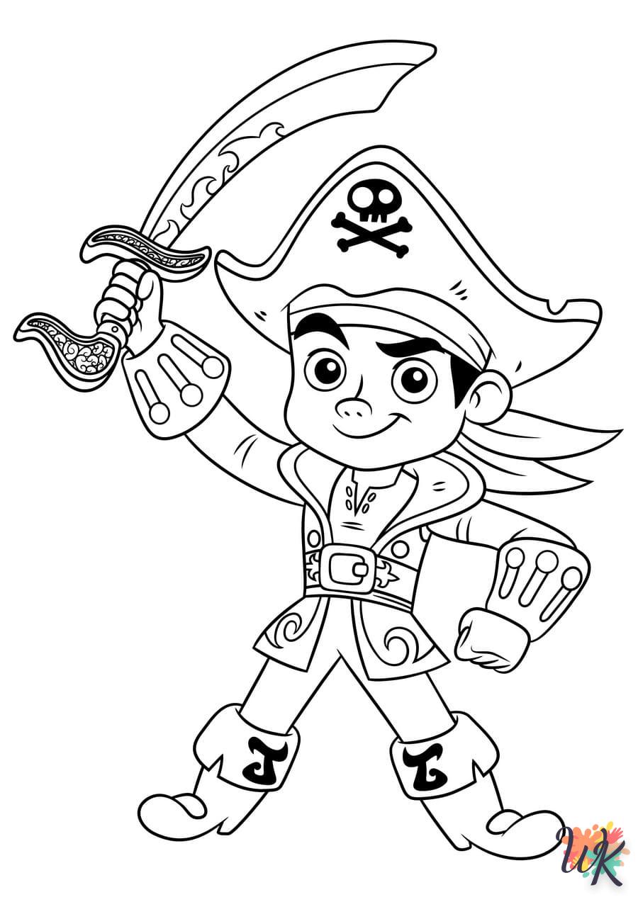 coloriage Pirates  à imprimer pour enfant de 8 ans