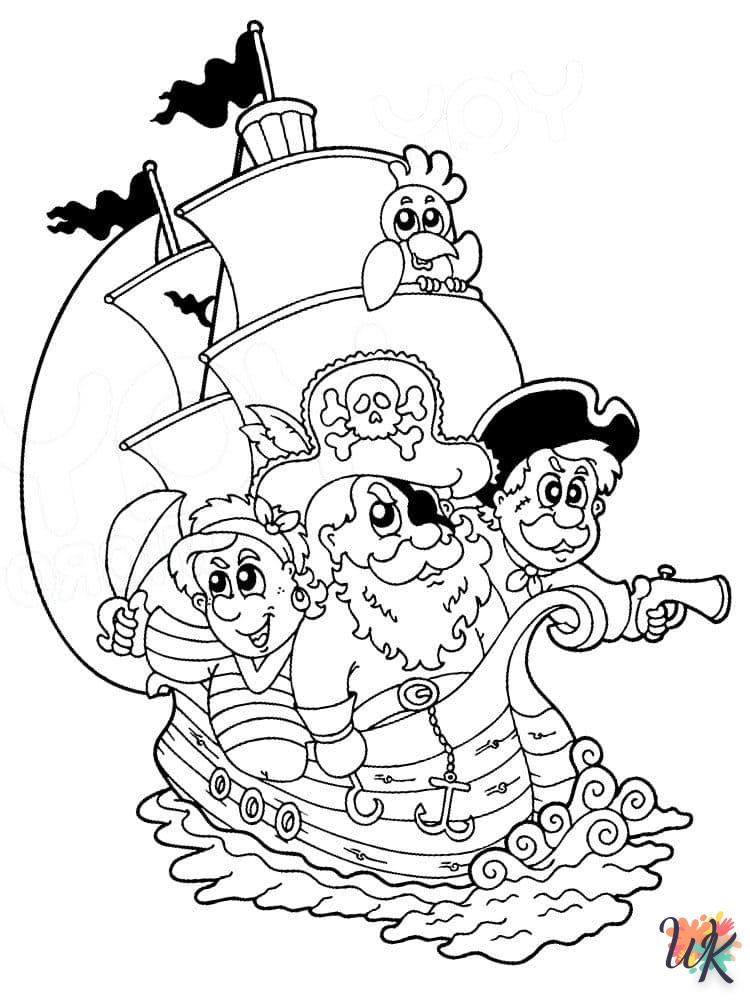 imprimer coloriage Pirates  pour enfant