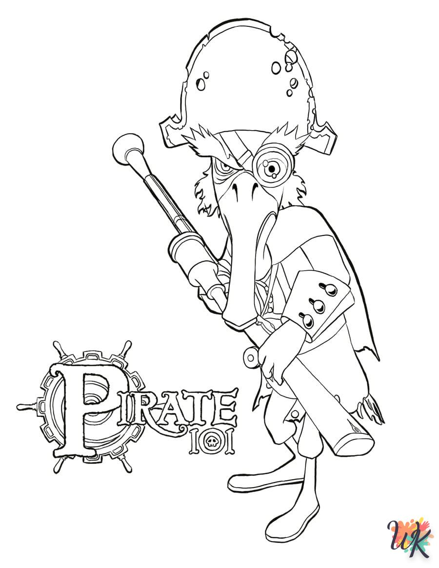 coloriage Pirates  pour enfants a imprimer gratuit