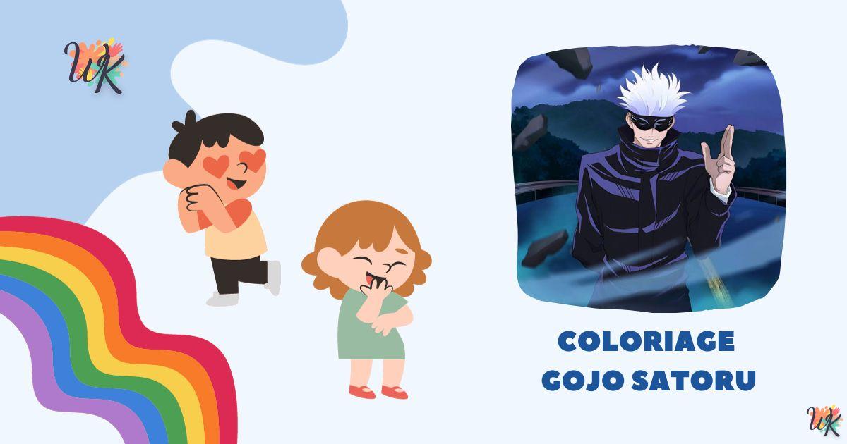 Coloriage Gojo Satoru à imprimer – Tout cela gratuitement