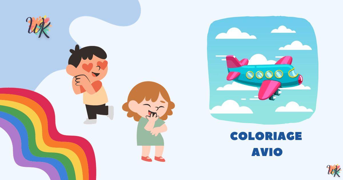 coloriage Avio  pour enfants a imprimer