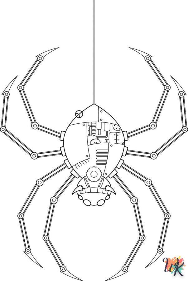 coloriage Araignée  à imprimer pour enfant de 10 ans