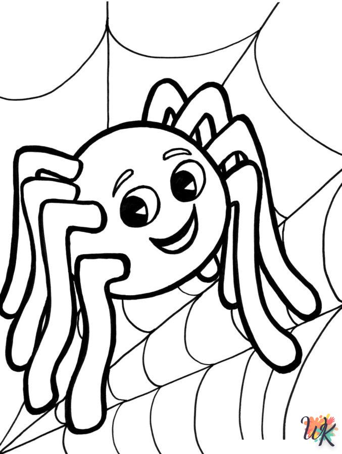 coloriage Araignée  a imprimer enfant 6 ans