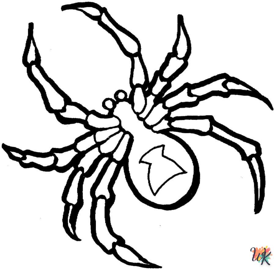 coloriage Araignée  en ligne maternelle