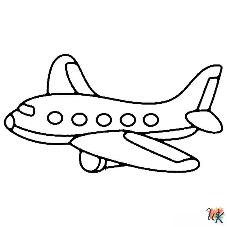 coloriage Avio  à imprimer kawaii