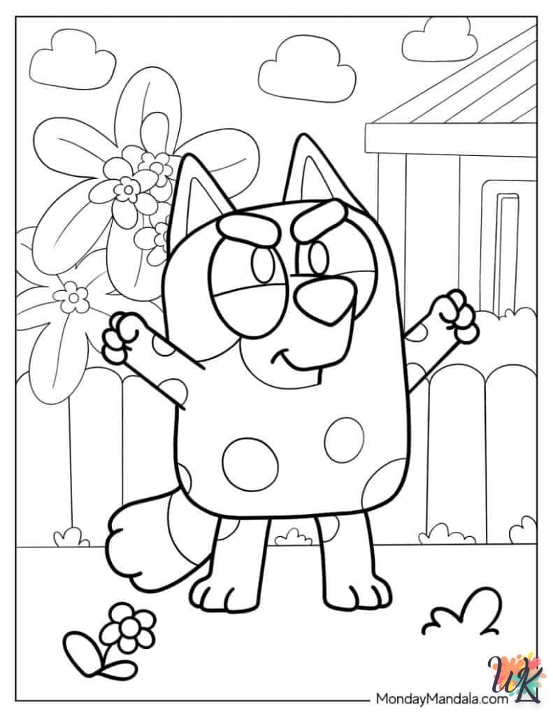 coloriage Bluey  en ligne