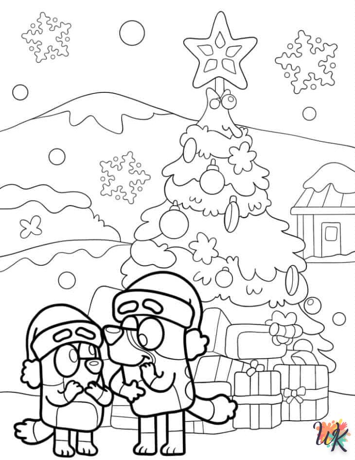 coloriage Bluey  enfant à imprimer pdf