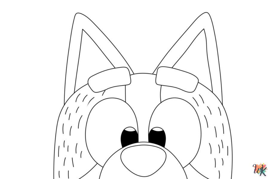 coloriage Bluey  enfant a imprimer