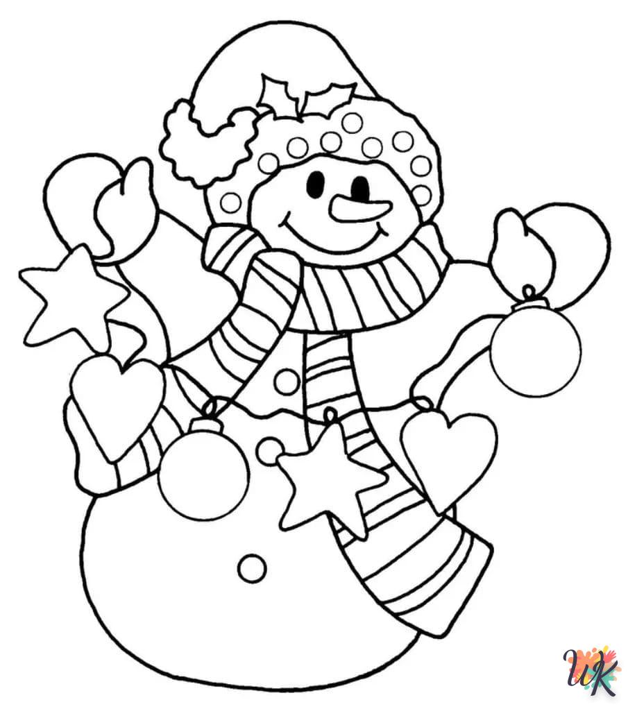 coloriage Bonhomme De Neige  en ligne gratuit pour 12 ans