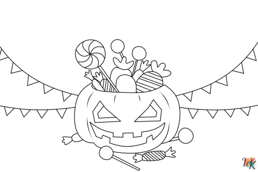 coloriage Citrouille  enfant 4 ans a imprimer