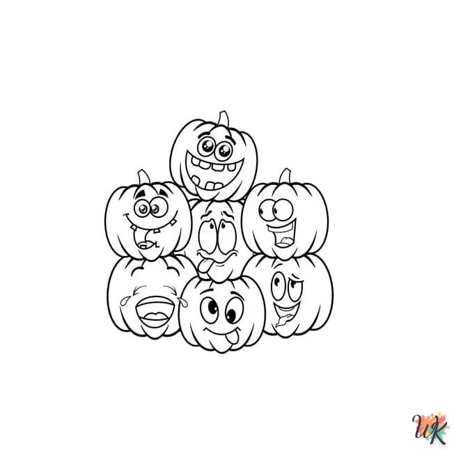 coloriage Citrouille  pour enfants a imprimer gratuit