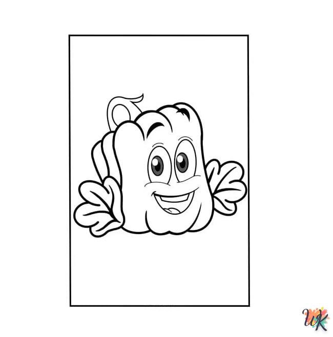 coloriage Citrouille  educatif pour enfant