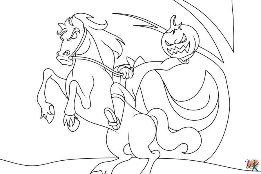 imprimer coloriage Headless Horseman