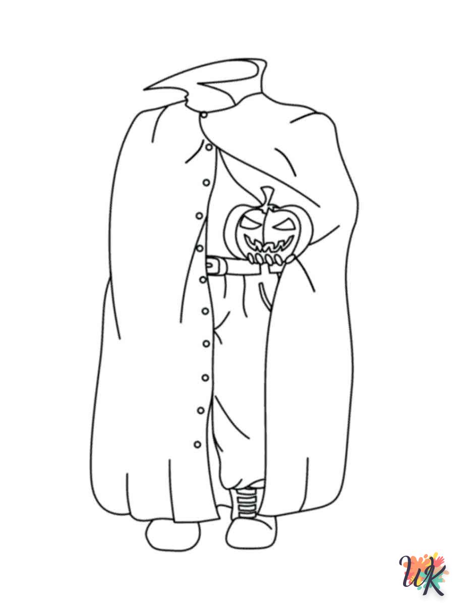 image de coloriage Headless Horseman  pour enfant