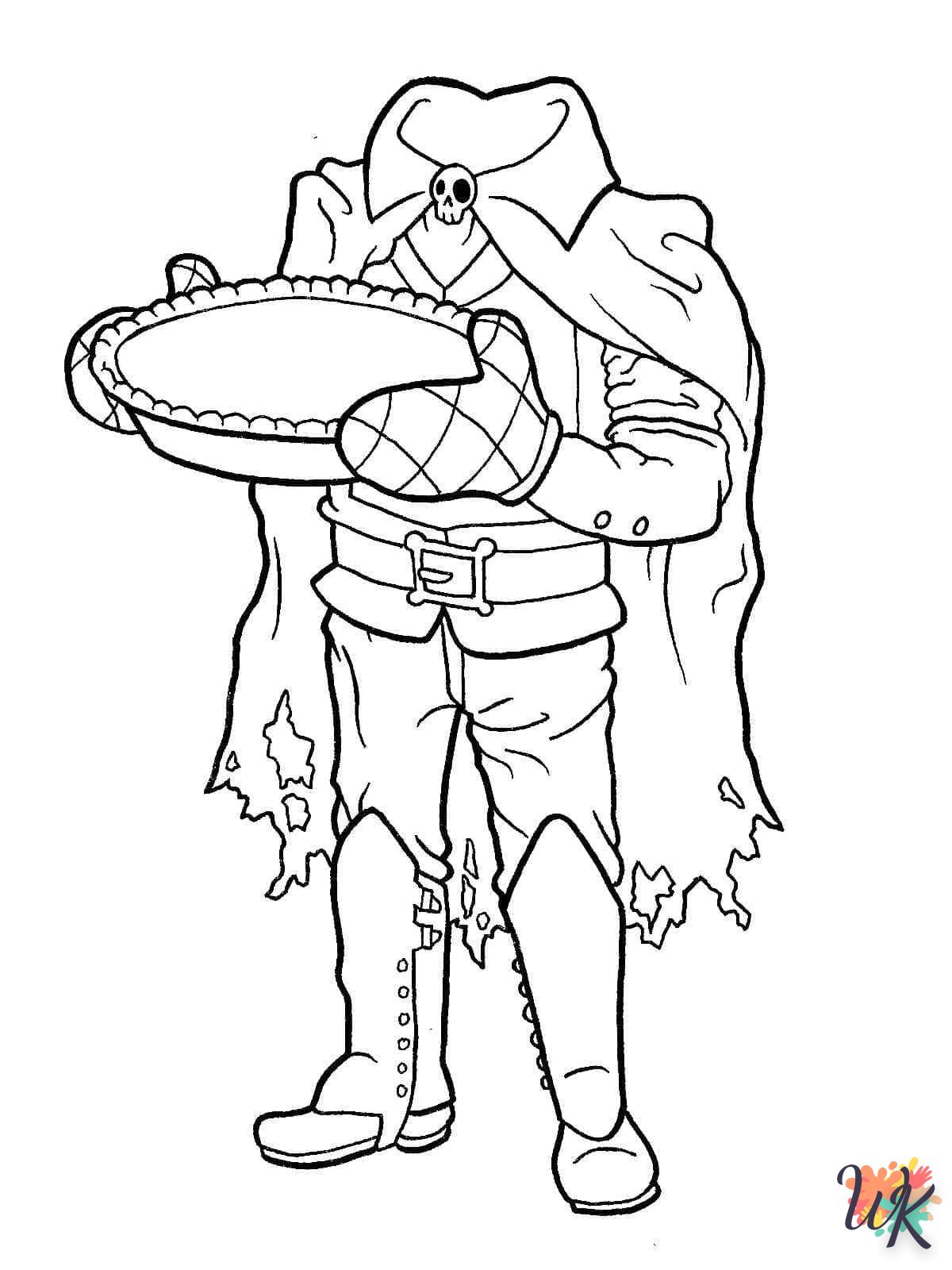 coloriage Headless Horseman  en ligne à imprimer