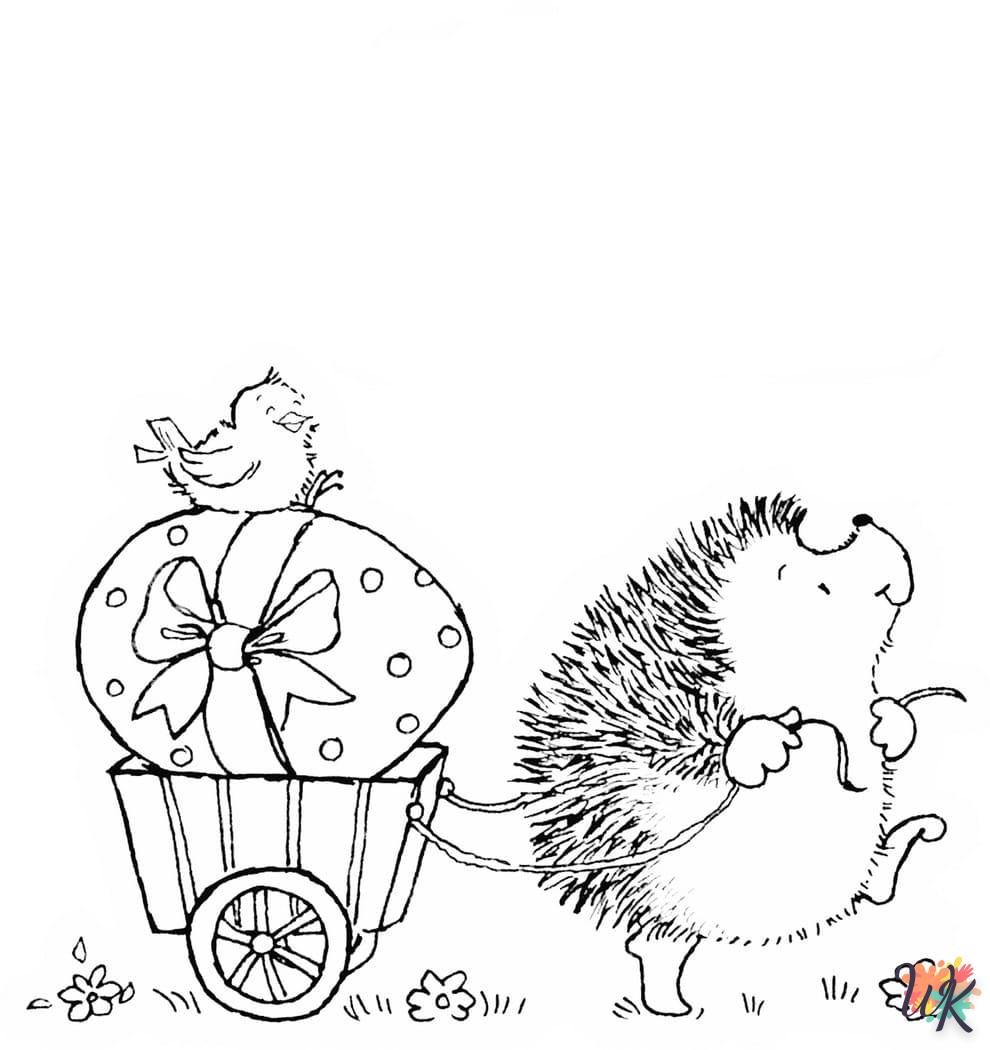 coloriage Hérisson  animaux enfant a imprimer