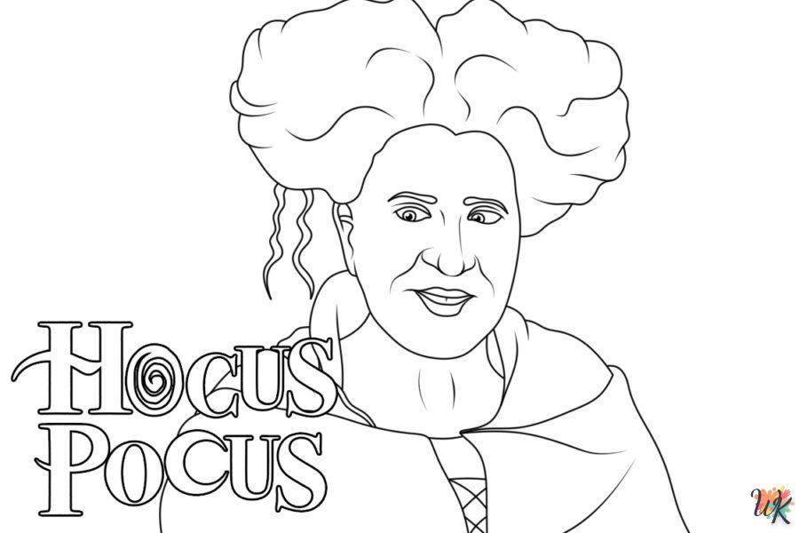 coloriage Hocus Pocus  à numéro adulte en ligne gratuit