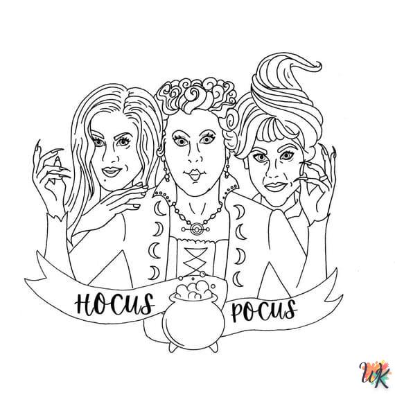 coloriage Hocus Pocus  à imprimer a4