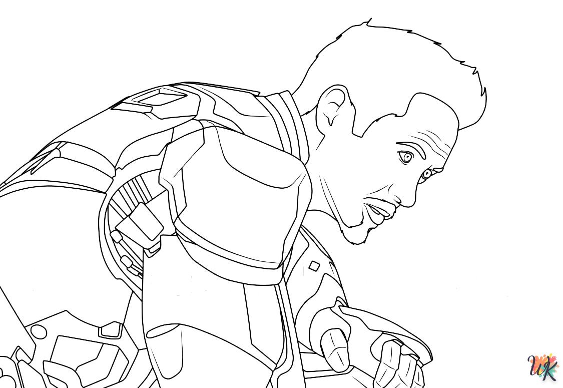 coloriage Iron Man  à imprimer pdf gratuit