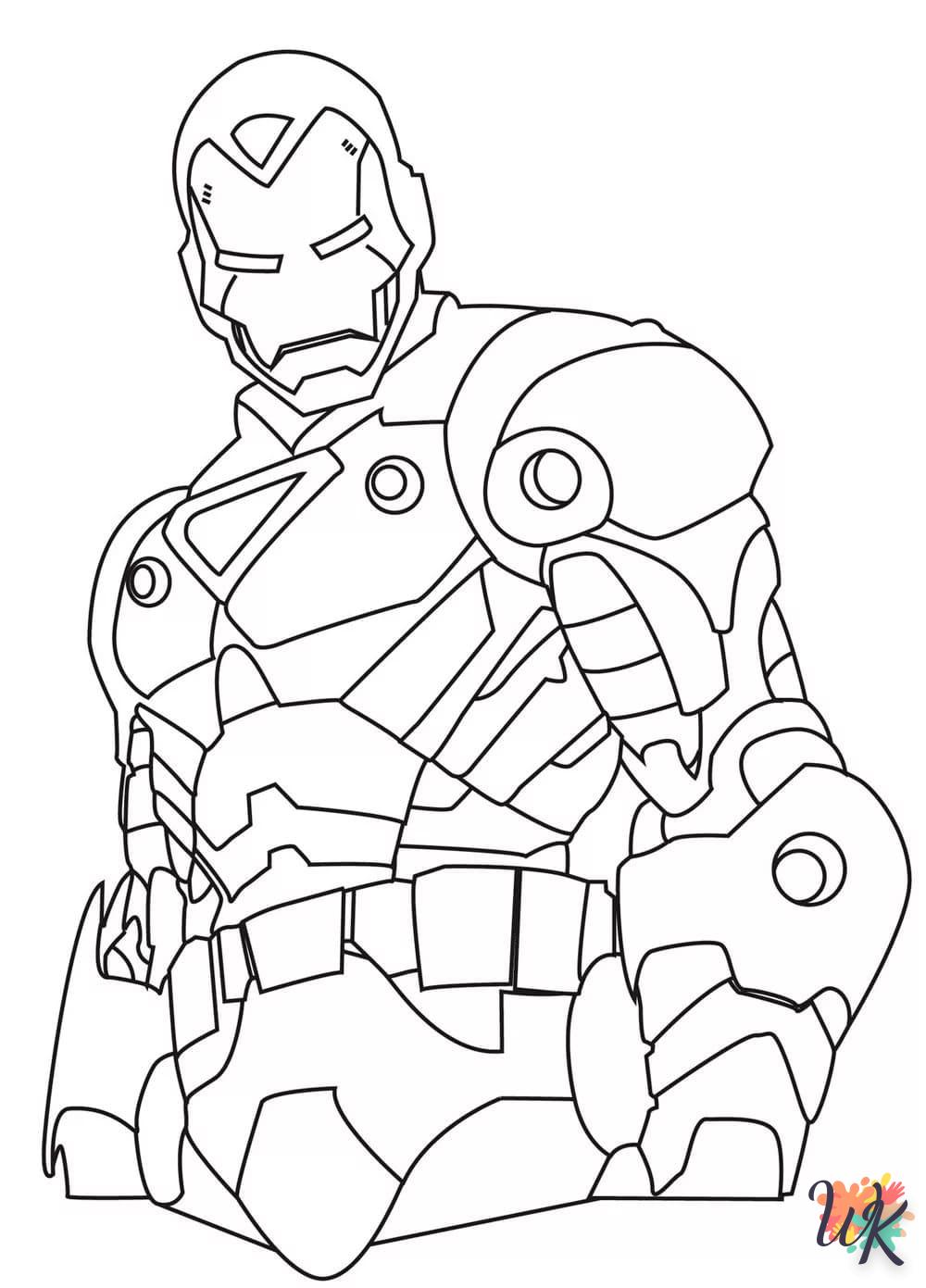 coloriage Iron Man  pour enfants a imprimer gratuit