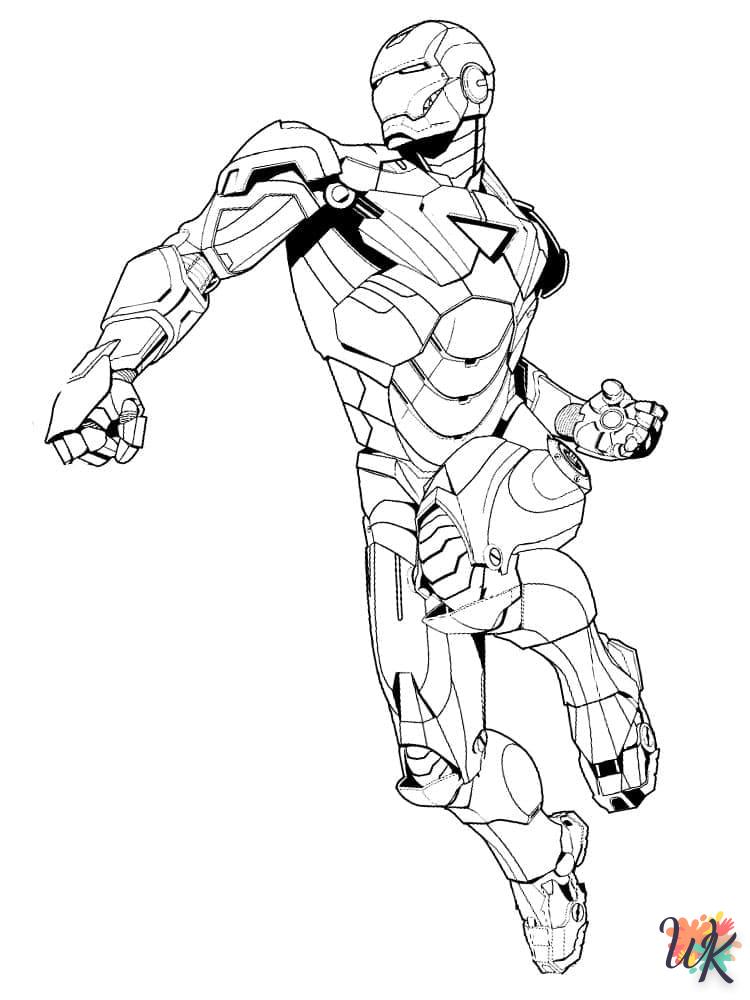 coloriage Iron Man  a imprimer gratuitement