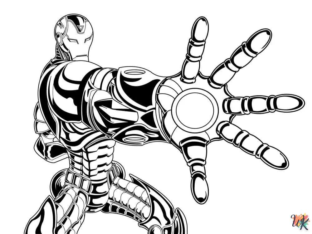 coloriage Iron Man  à imprimer pdf