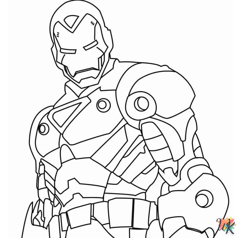 coloriage Iron Man  enfant 4 ans a imprimer