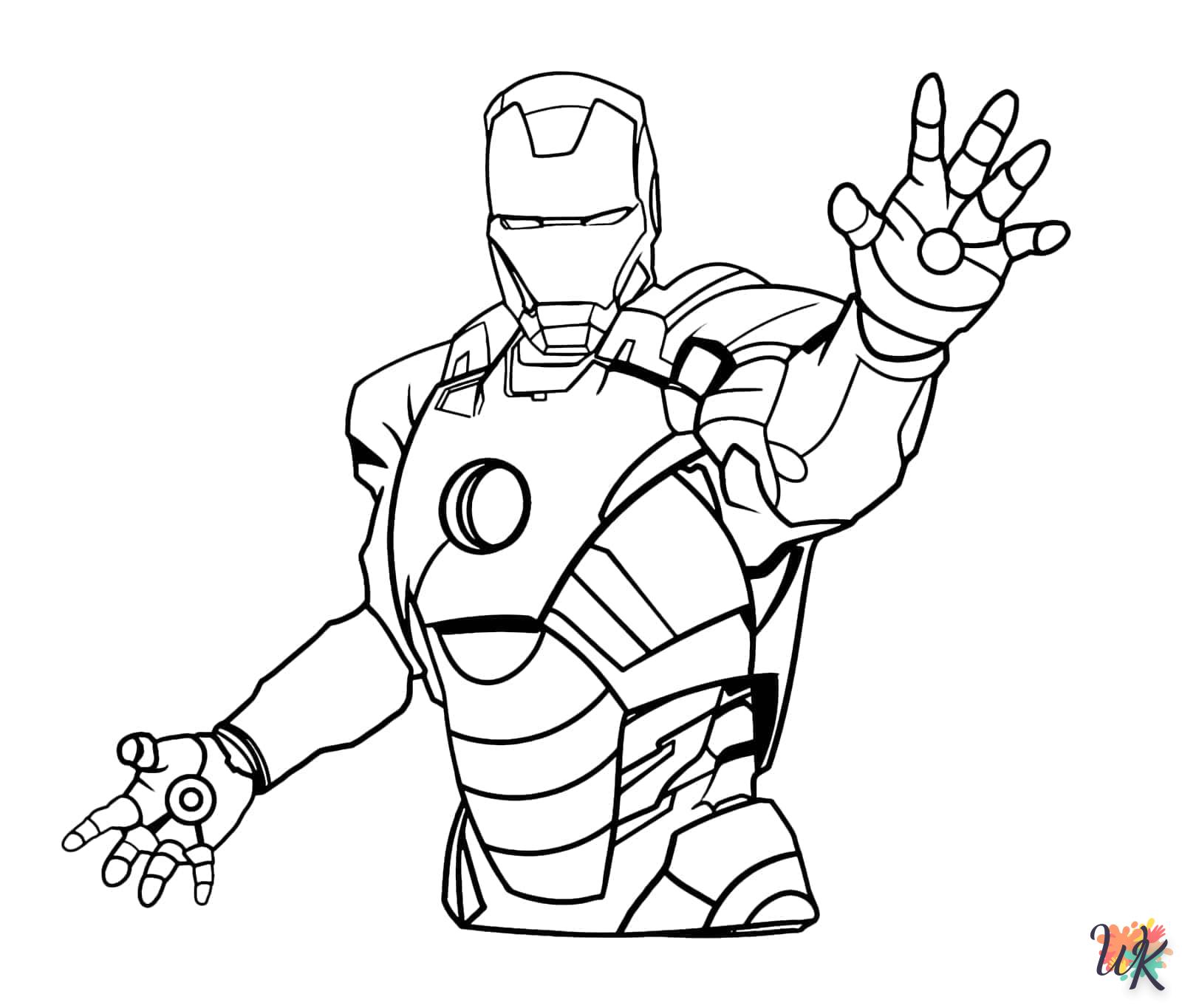 coloriage Iron Man  gratuit a imprimer