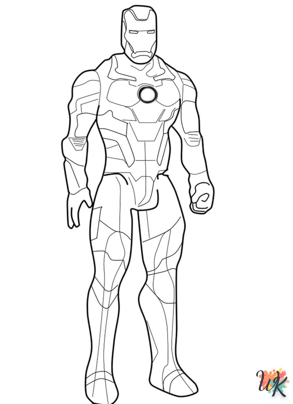 coloriage Iron Man  à imprimer pdf