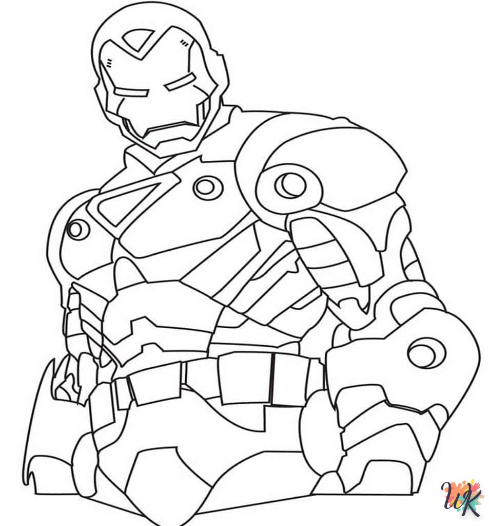 coloriage Iron Man  magique à faire en ligne