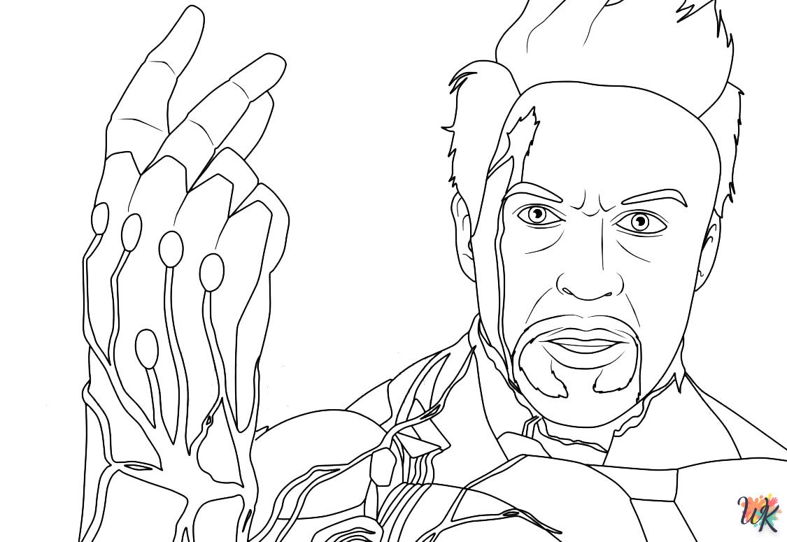 coloriage Iron Man  et dessin a imprimer