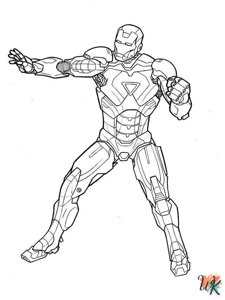 coloriage Iron Man  pour enfants à imprimer