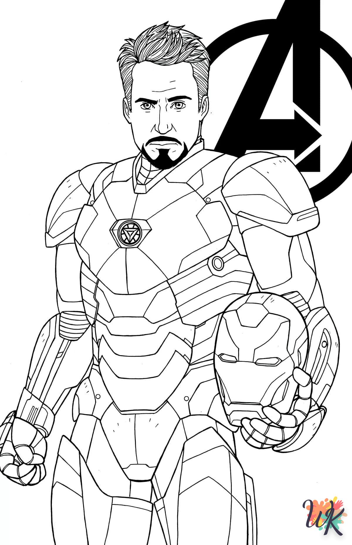 coloriage Iron Man  pour enfant a imprimer