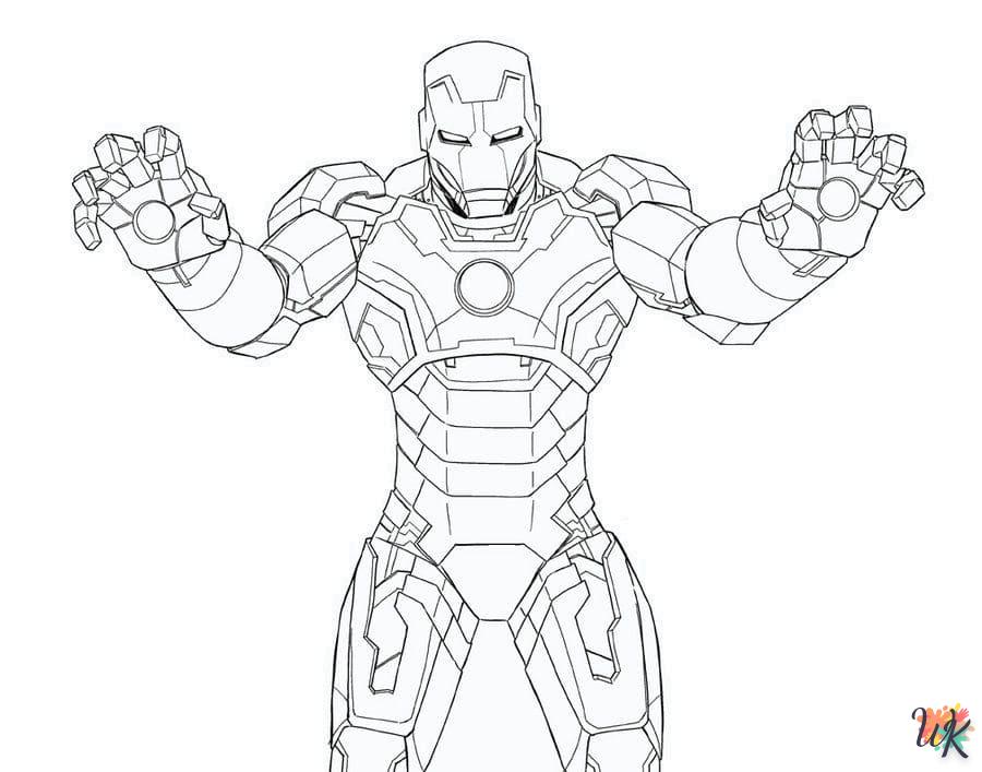 coloriage Iron Man  pour enfant gratuit
