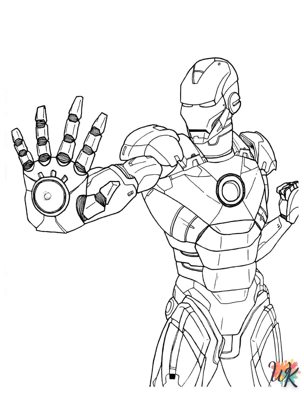 coloriage Iron Man  à imprimer pour enfants